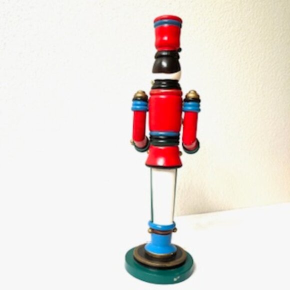 Vintage Wooden Soldier Candle Holder with Box - Picture 6 of 6